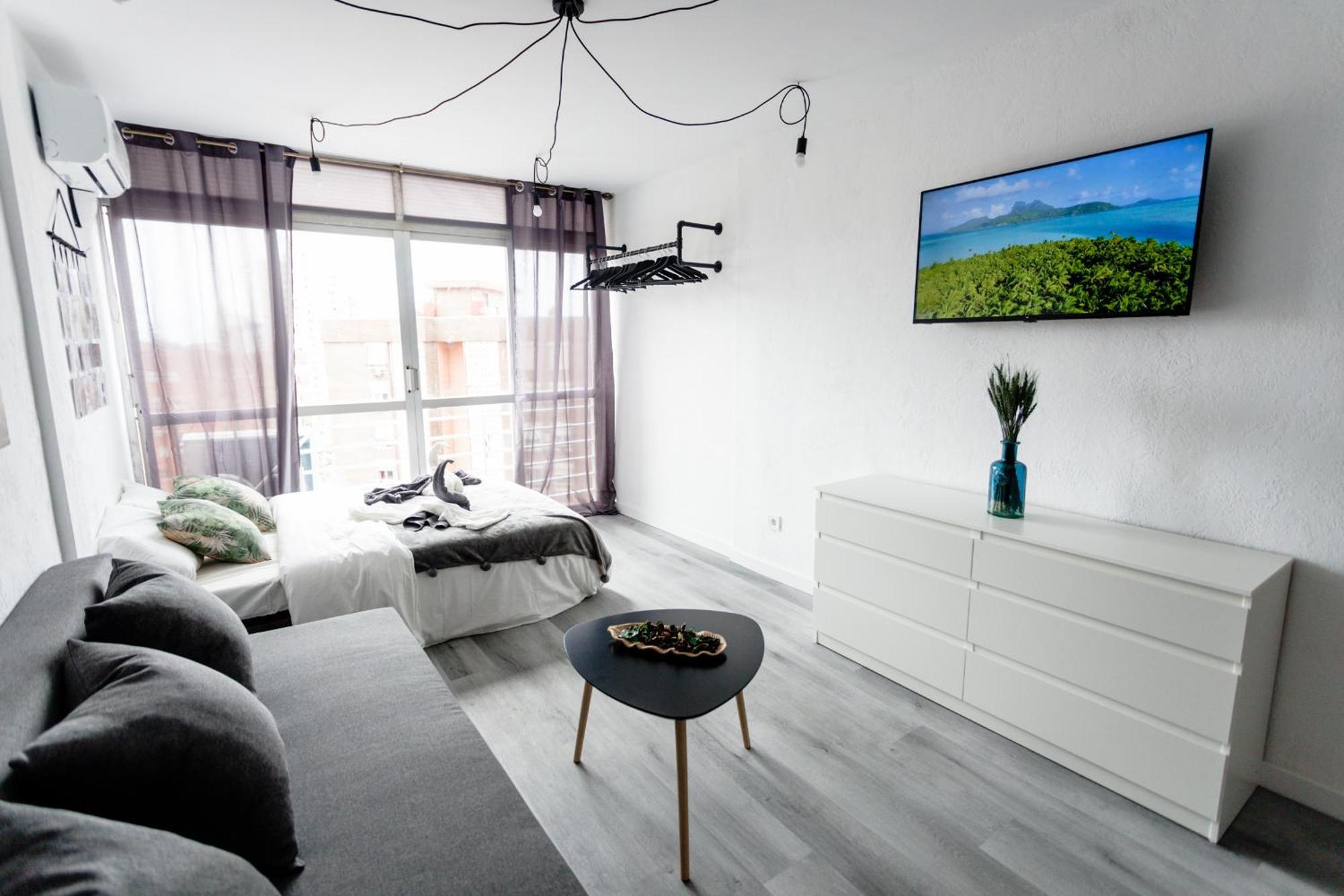 Great Panoramic View Studio Apartment Benidorm Luaran gambar